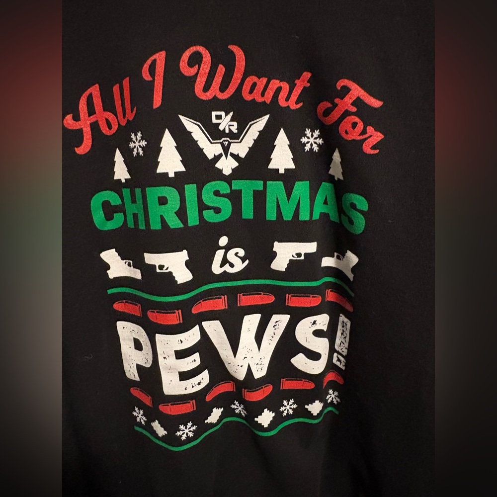 Christmas Sweater “All I want for Christmas is Pews”